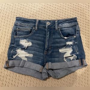 American Eagle Dark Wash Denim Shorts — Size 6